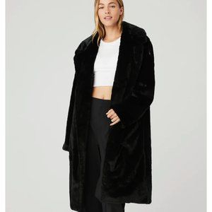 alo Oversize Faux Fur Trench